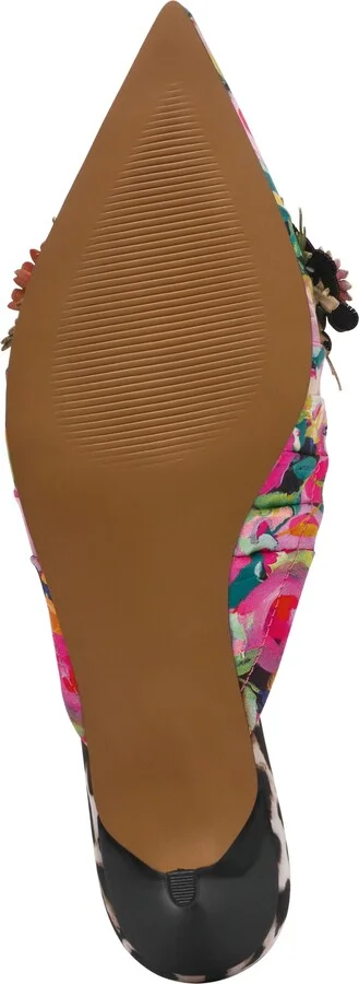 Abigayle Kitten Heel Satin Mule - Image 11