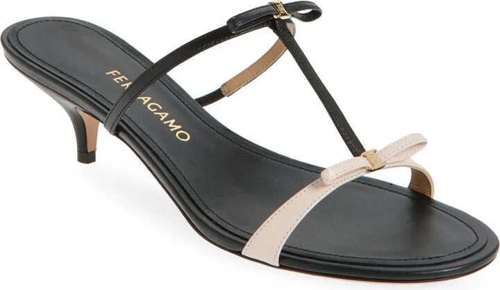 Abili Bow Kitten Heel Sandal