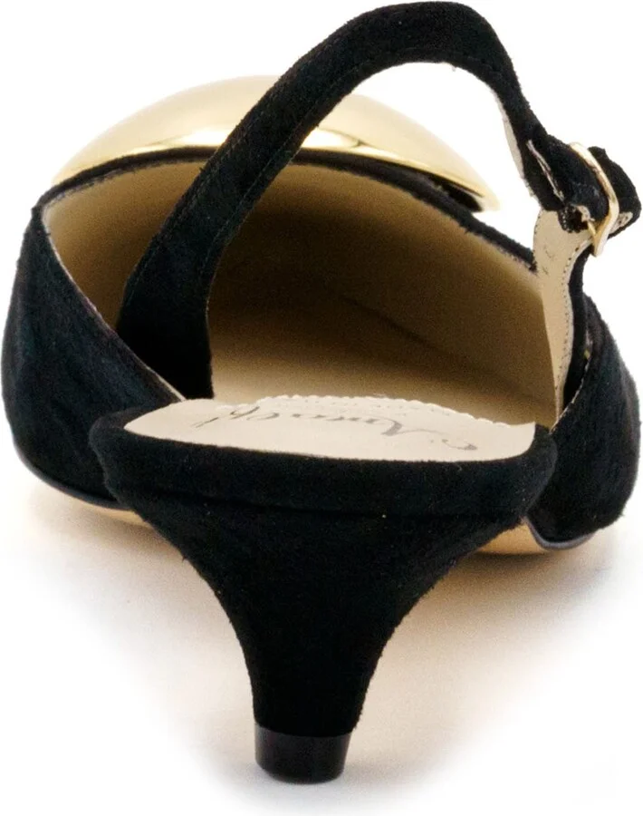 Abissa Slingback Pointed Toe Kitten Heel Pump - Image 5