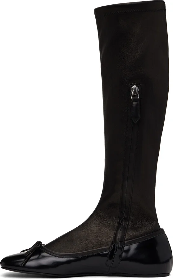ABRA Black Ballerina Tall Boots - Image 3