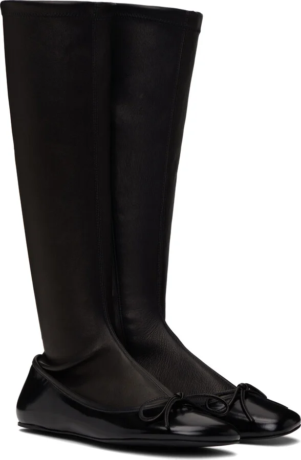 ABRA Black Ballerina Tall Boots - Image 4