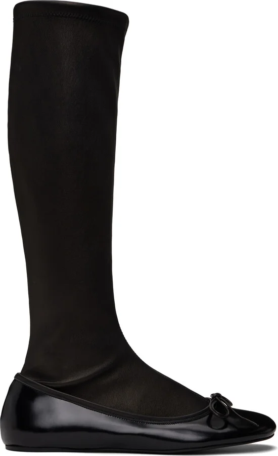 ABRA Black Ballerina Tall Boots