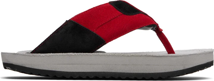 ABRA Red & Gray XXL Flip-Flops
