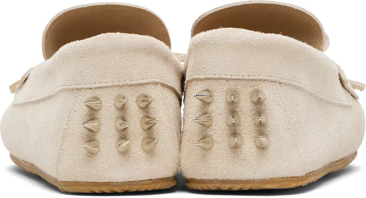 ABRA SSENSE Exclusive Beige Spike Loafers - Image 2