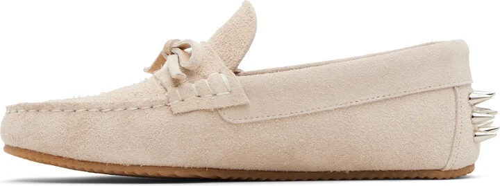 ABRA SSENSE Exclusive Beige Spike Loafers - Image 3