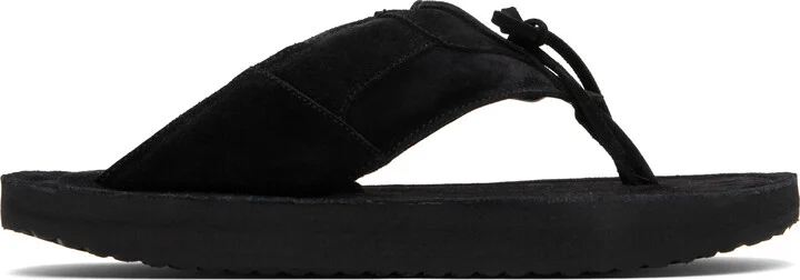 ABRA SSENSE Exclusive Black Platform Flip-Flops