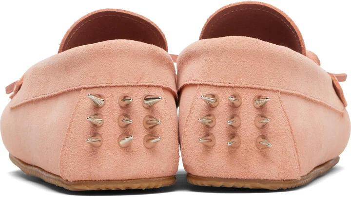 ABRA SSENSE Exclusive Pink Spike Loafers - Image 2