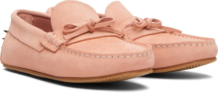 ABRA SSENSE Exclusive Pink Spike Loafers - Image 4