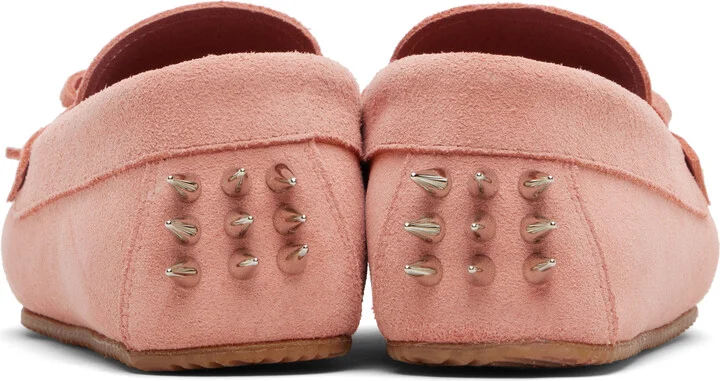 ABRA SSENSE Exclusive Pink Spike Loafers - Image 2