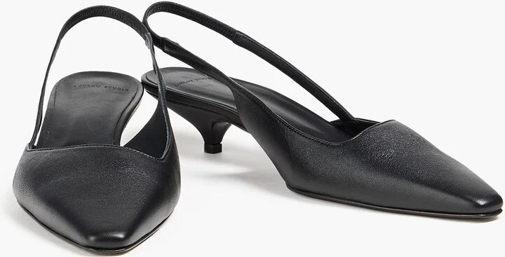 Abside leather slingback pumps - Image 2