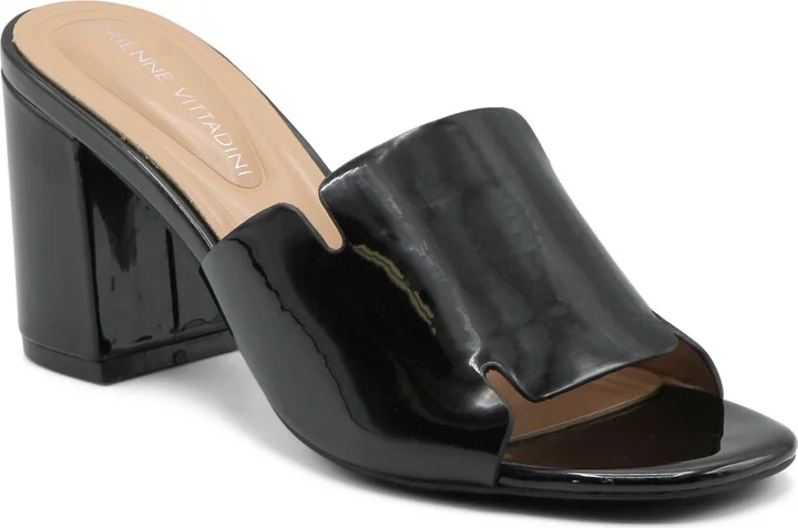 Abstract Block Heel Sandal