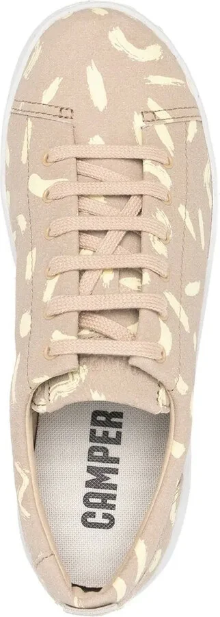 Abstract-Pattern Lace-Up Sneakers - Image 4