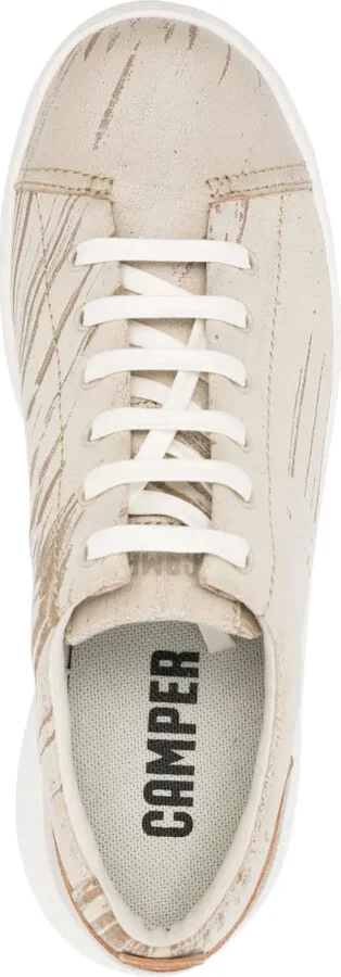 Abstract-Pattern Lace-Up Sneakers - Image 4