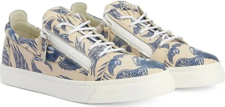 Abstract Print Low-Top Sneakers - Image 2