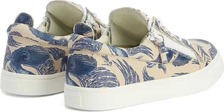 Abstract Print Low-Top Sneakers - Image 3