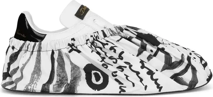 Abstract-Print Slip-On Shoes - Image 5
