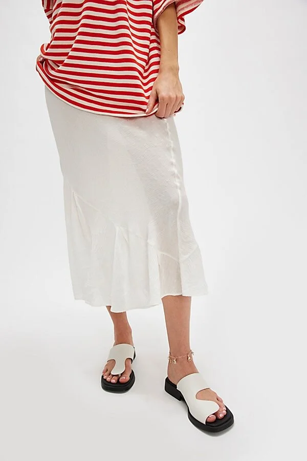 Abstract Slip On Sandals