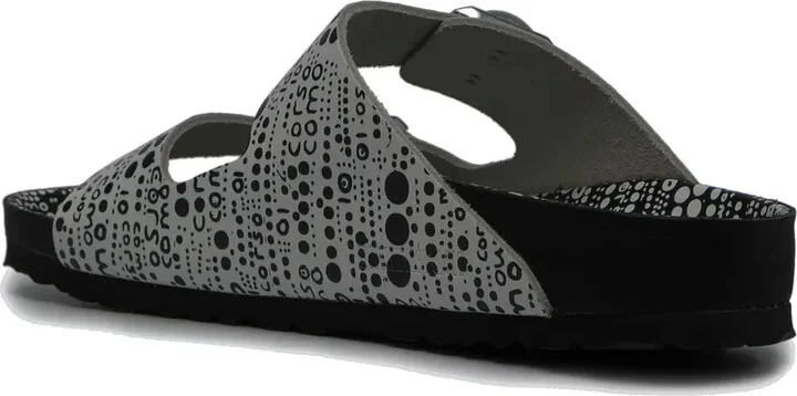 Abstract Spot Print Two-Strap Sandals - Image 3
