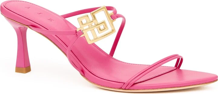 Acacia Strappy Mule In Colour Brilliant Pink Size 35 - Image 2