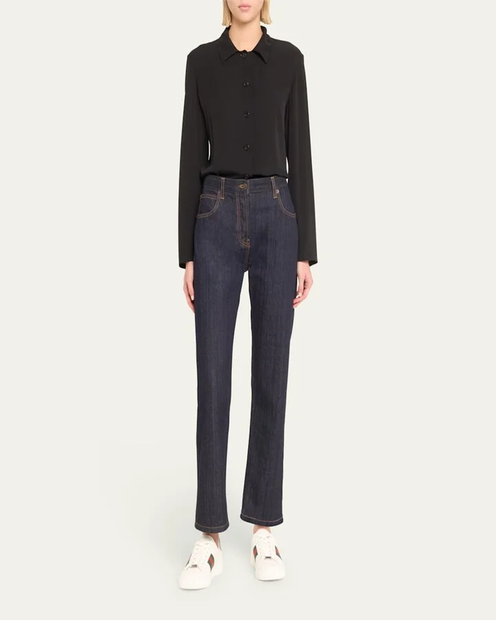 Ace Leather Web Low-Top Sneakers - Image 6