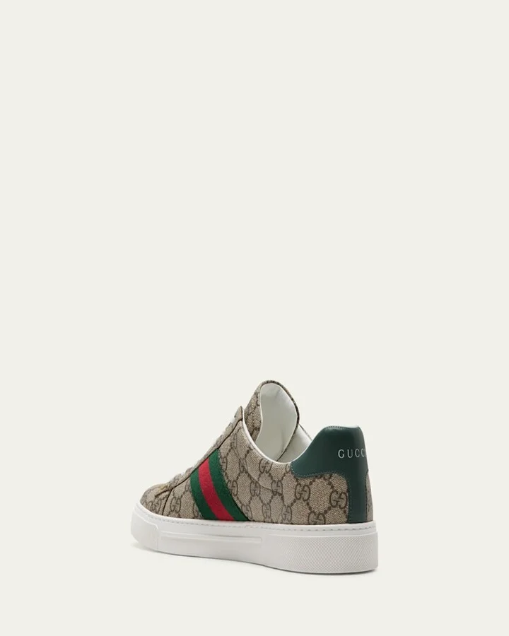 Ace Monogram Canvas Low-Top Sneakers - Image 5