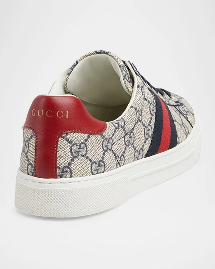 Ace Monogram Canvas Low-Top Sneakers - Image 3