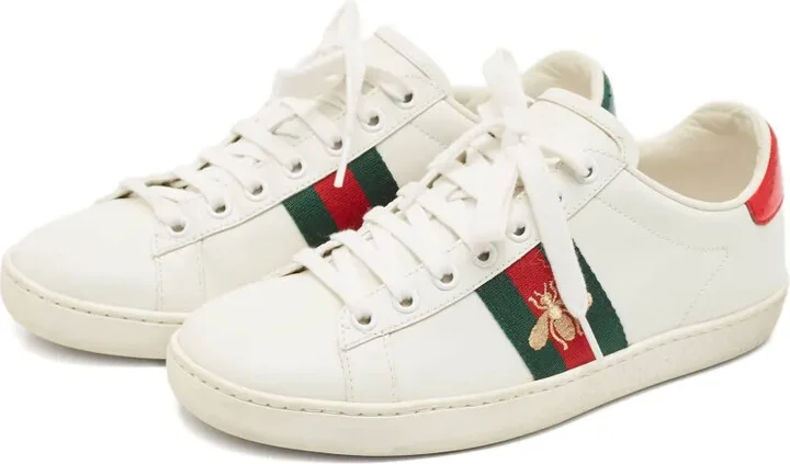 Ace Web-stripe leather sneakers - Image 2