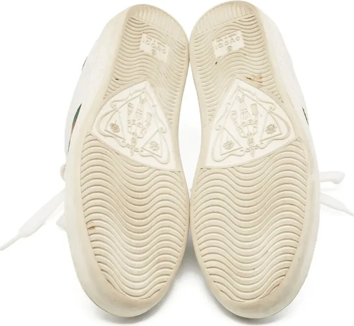 Ace Web-stripe leather sneakers - Image 4