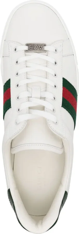 Ace Web-stripe leather sneakers - Image 4