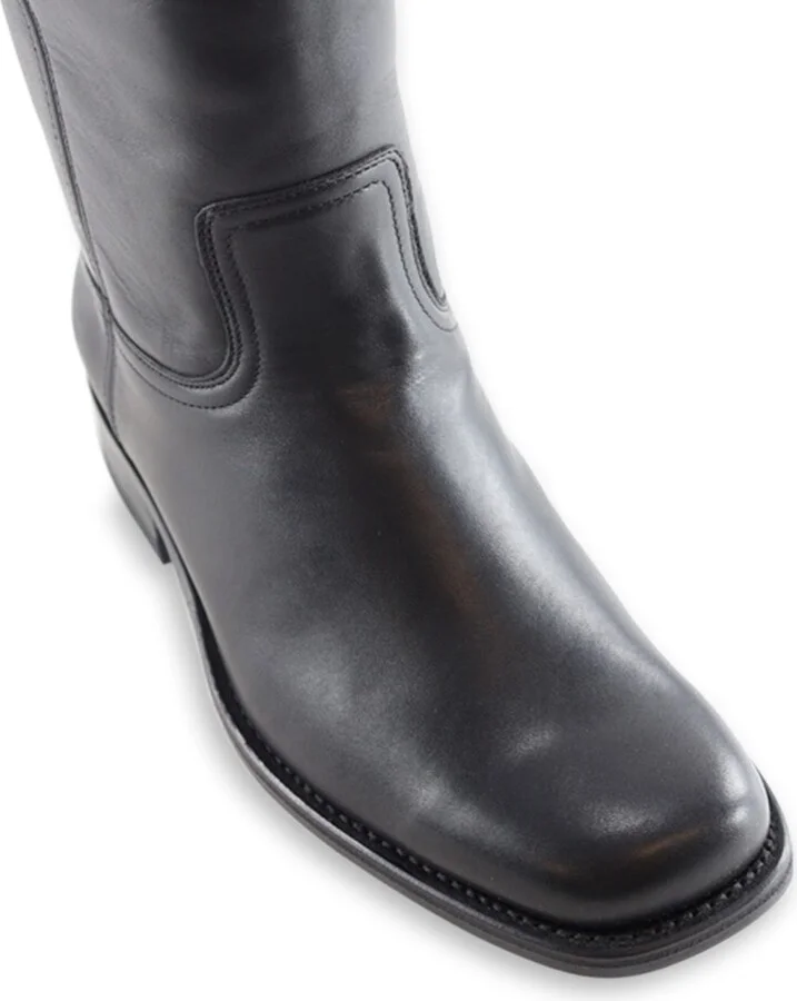 Achilla Boots, Black Leather - Image 4