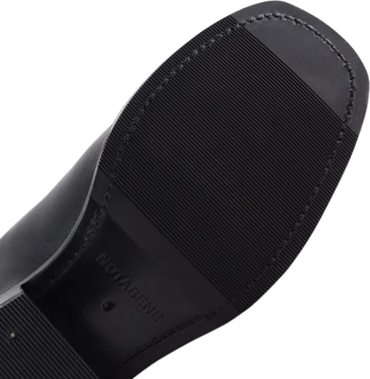 Achilla Boots, Black Leather - Image 5