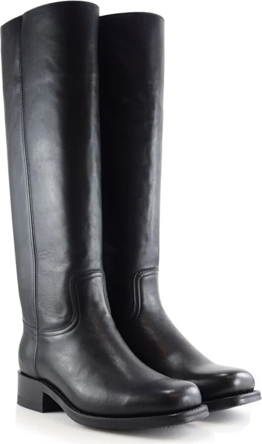 Achilla Boots, Black Leather - Image 7