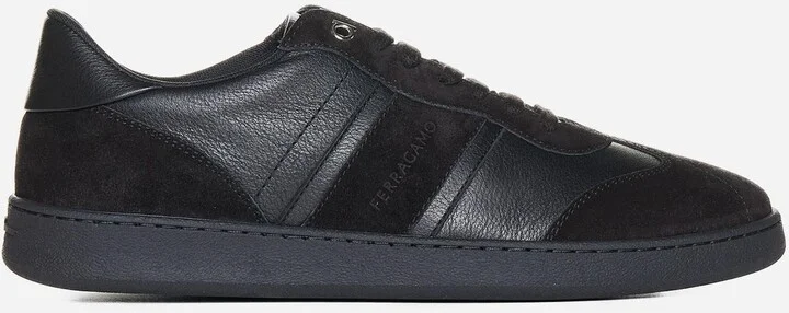 Achille Leather And Suede Sneakers