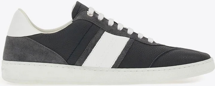 Achille Logo Leather Sneakers