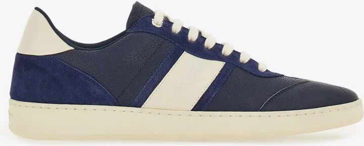 Achille Logo Leather Sneakers