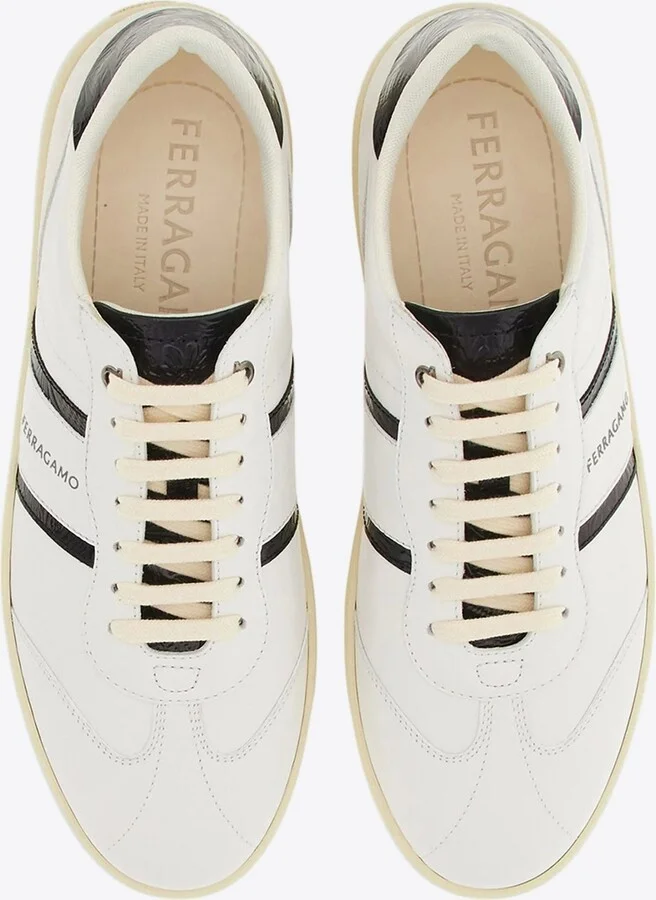Achille Logo Print Low-Top Sneakers - Image 2