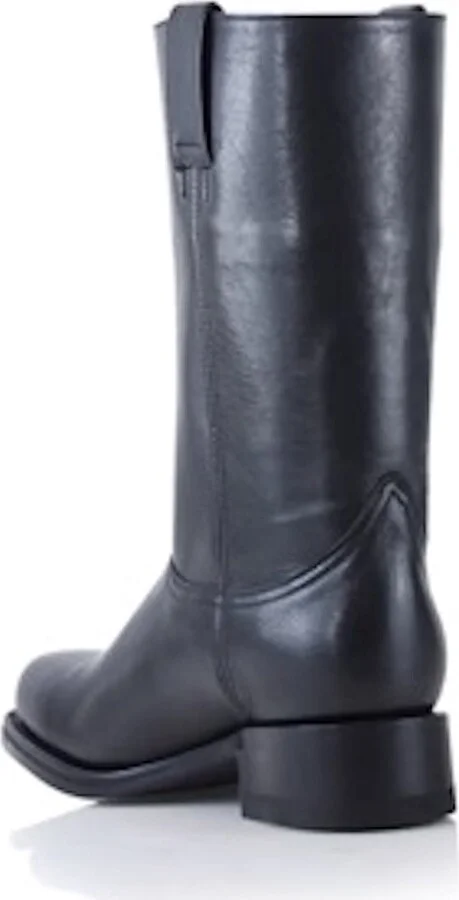 Achilles Boots, Black Leather - Image 3