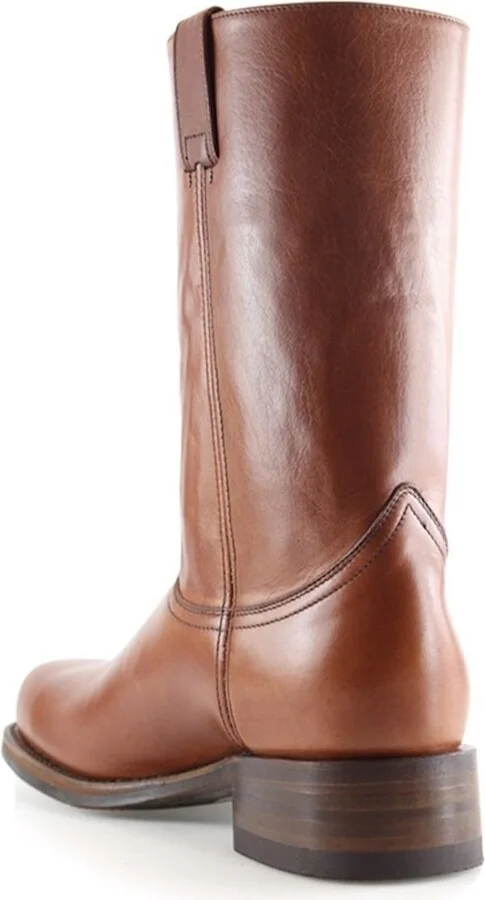 Achilles Boots, Brown Leather - Image 2
