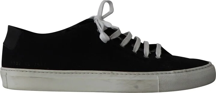 Achilles Low Sneakers in Black Canvas