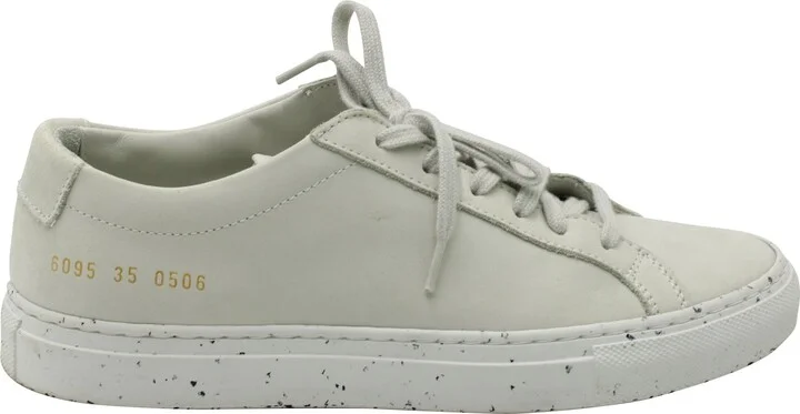 Achilles Low Top Sneakers in Confetti White Leather