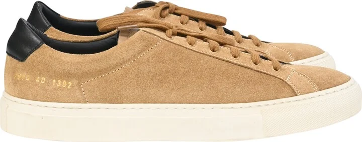 Achilles Retro Sneakers in Brown Suede