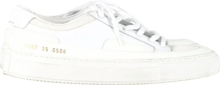 Achilles Super Sneakers in White Leather