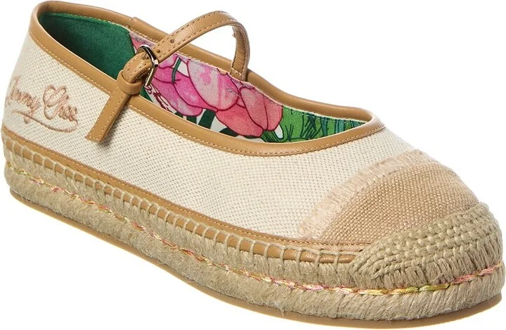 Aciel Canvas & Leather Espadrille