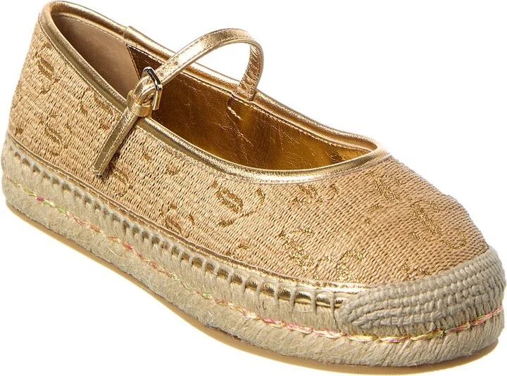 Aciel Raffia & Leather Espadrille