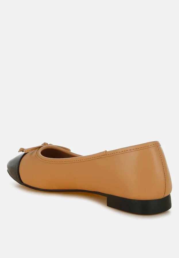 Acino Boucle Pearl Bow Ballerinas - Image 4
