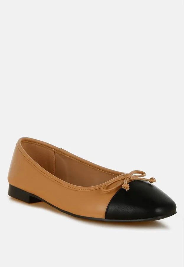 Acino Boucle Pearl Bow Ballerinas - Image 5
