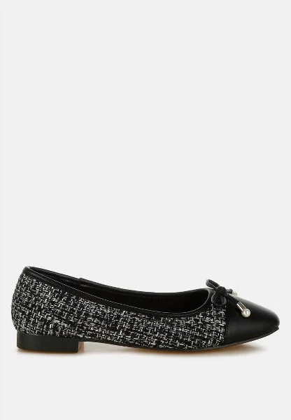 Acino Boucle Pearl Bow Ballerinas Women - Image 2