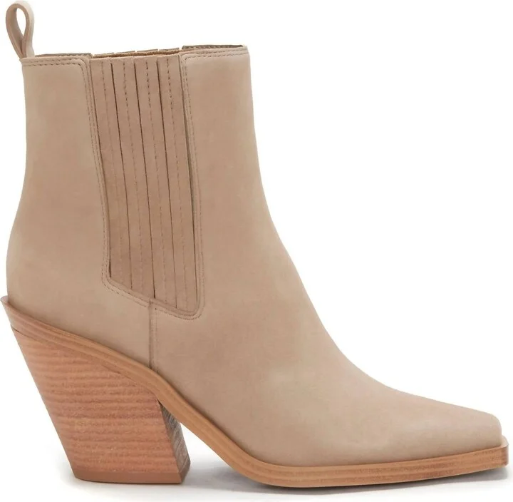 Ackella Bootie In Truffle Taupe Suede