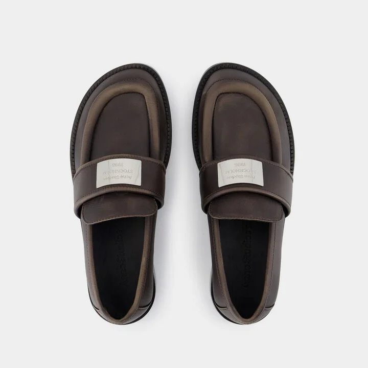 Acne Studios Bargot Sludge Moccasins - Image 4