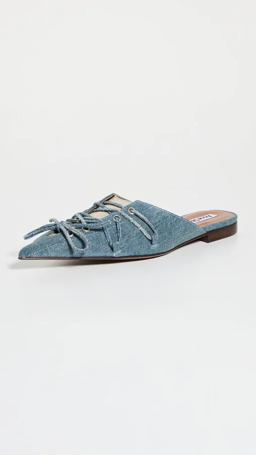 Acne Studios Bitten Denim Flats - Image 2